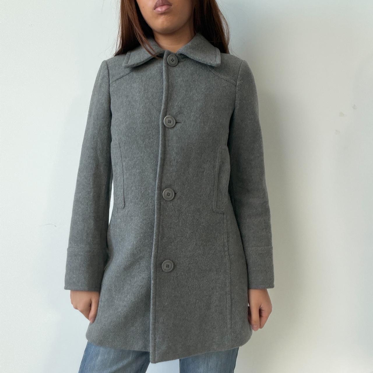 Vintage Grey Wool Coat