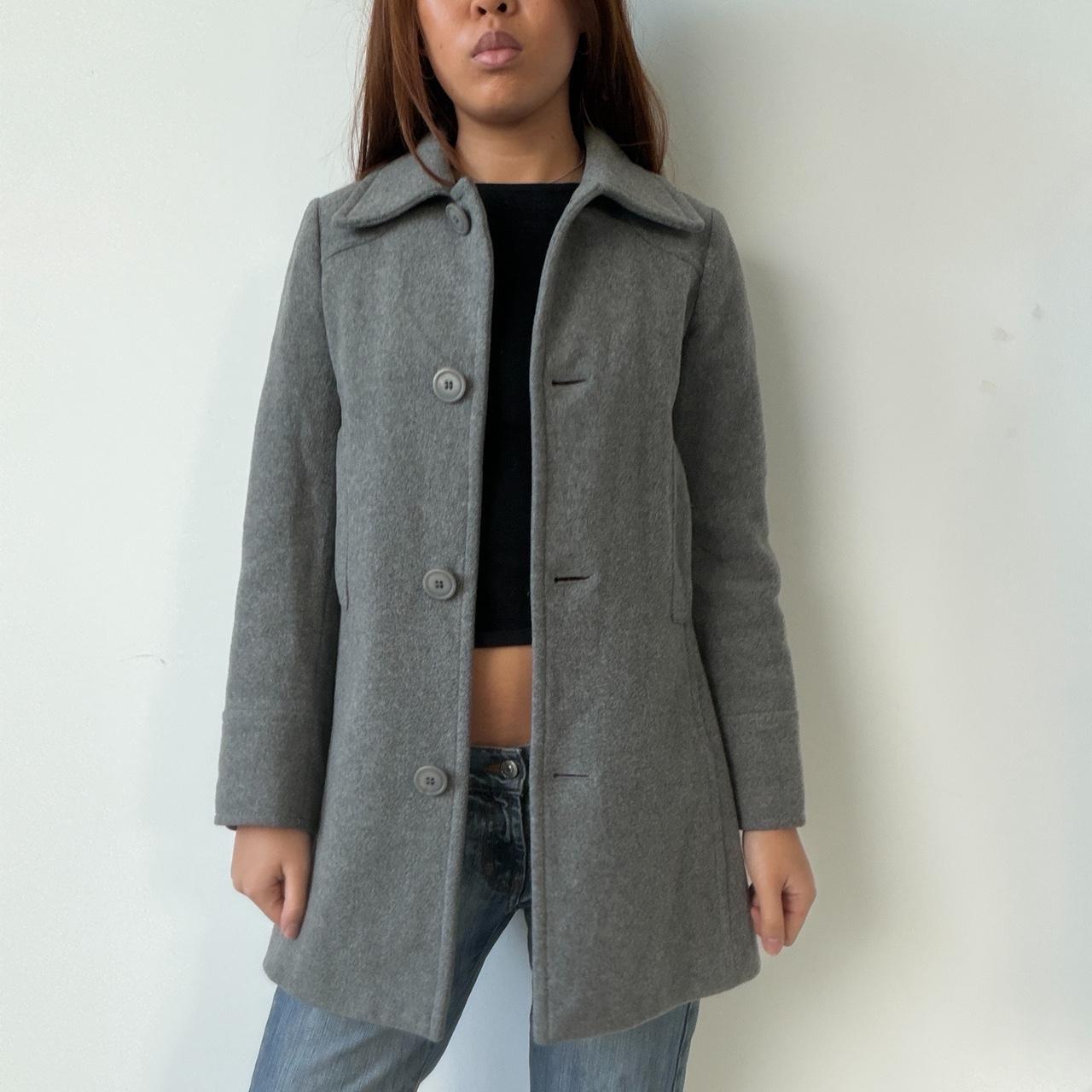 Vintage Grey Wool Coat
