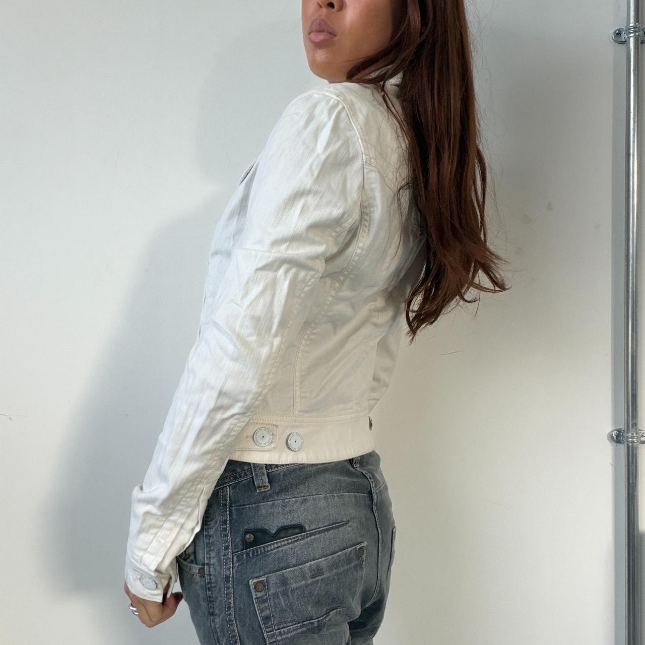 Vintage White Double Breasted Jacket