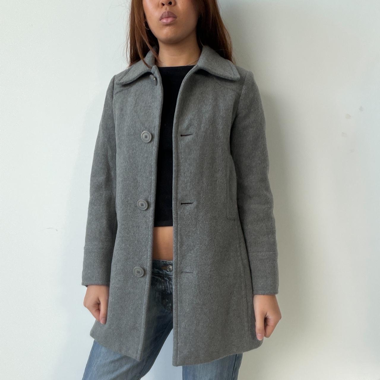 Vintage Grey Wool Coat
