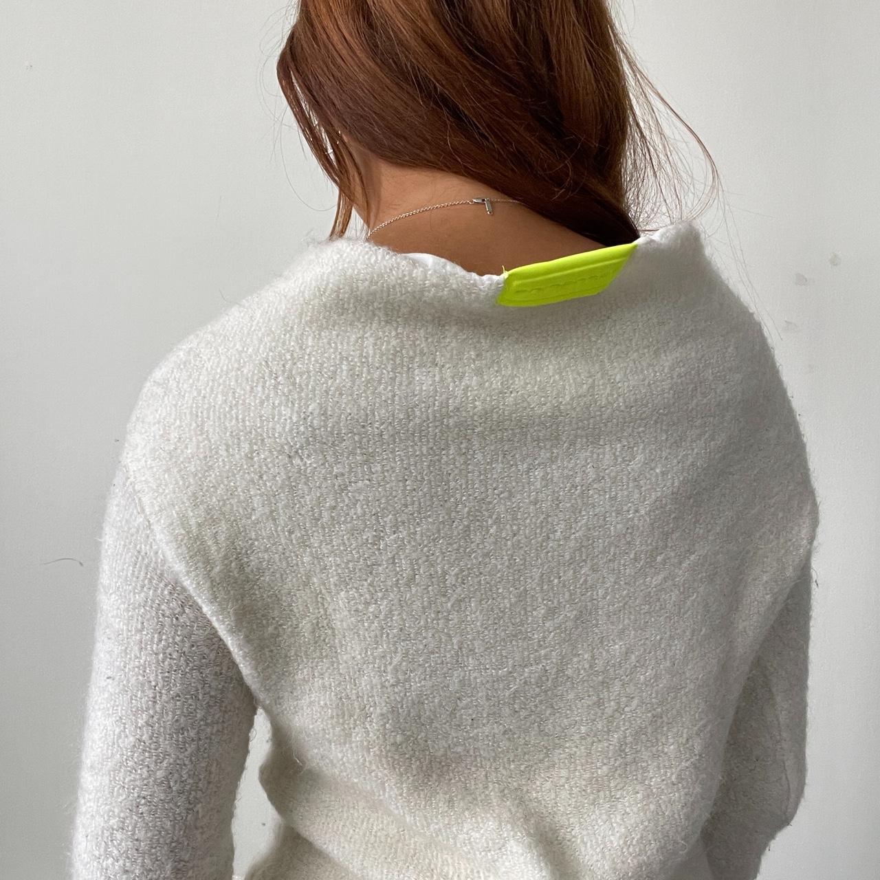 Vintage White Fluffy Jumper