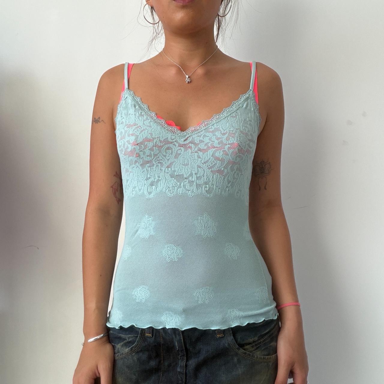 Vintage Blue Lace Cami