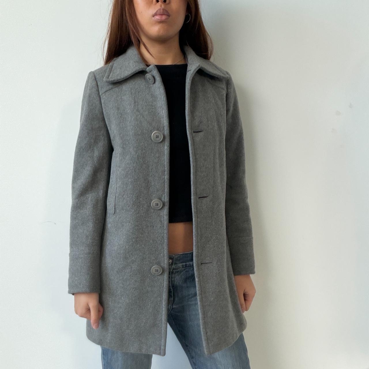 Vintage Grey Wool Coat