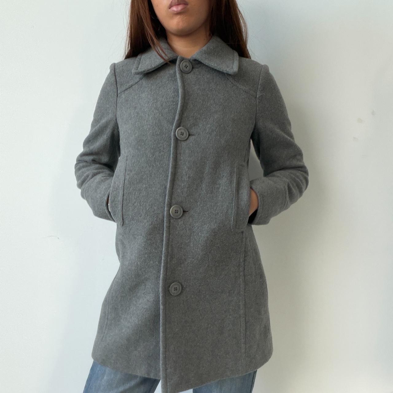 Vintage Grey Wool Coat