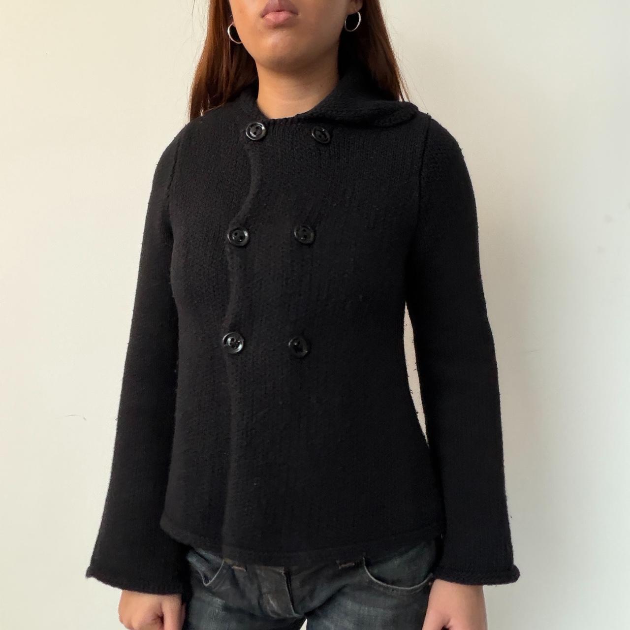 Vintage Black Knit Peacoat Jumper