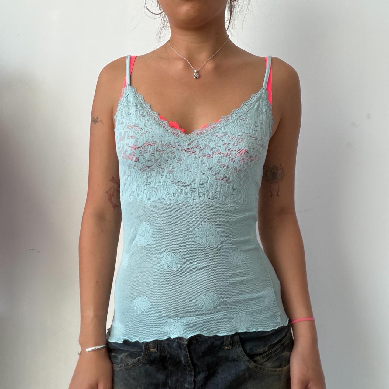Vintage Blue Lace Cami