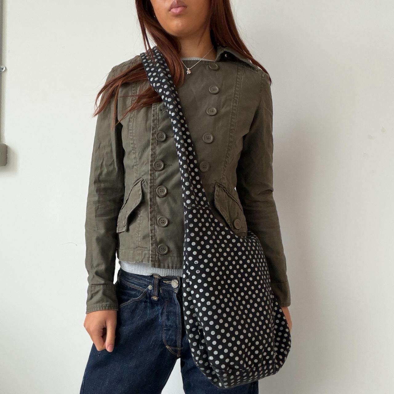 Vintage Black Polka Dot Cross Body Bag