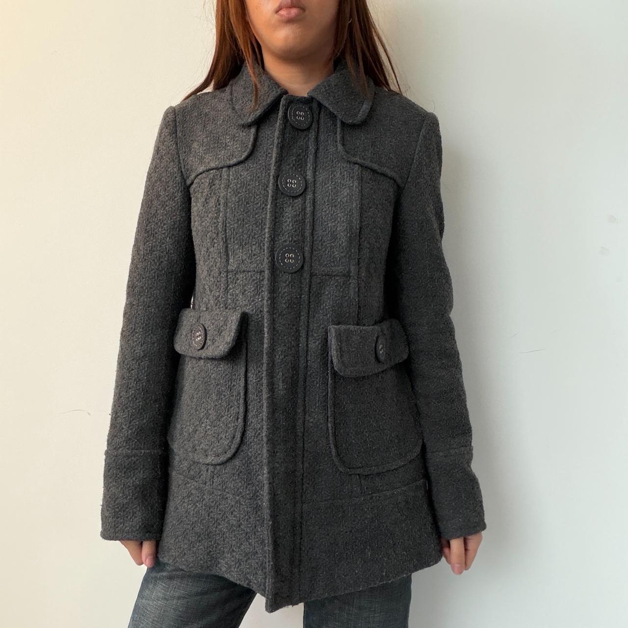 Vintage Grey Peacoat