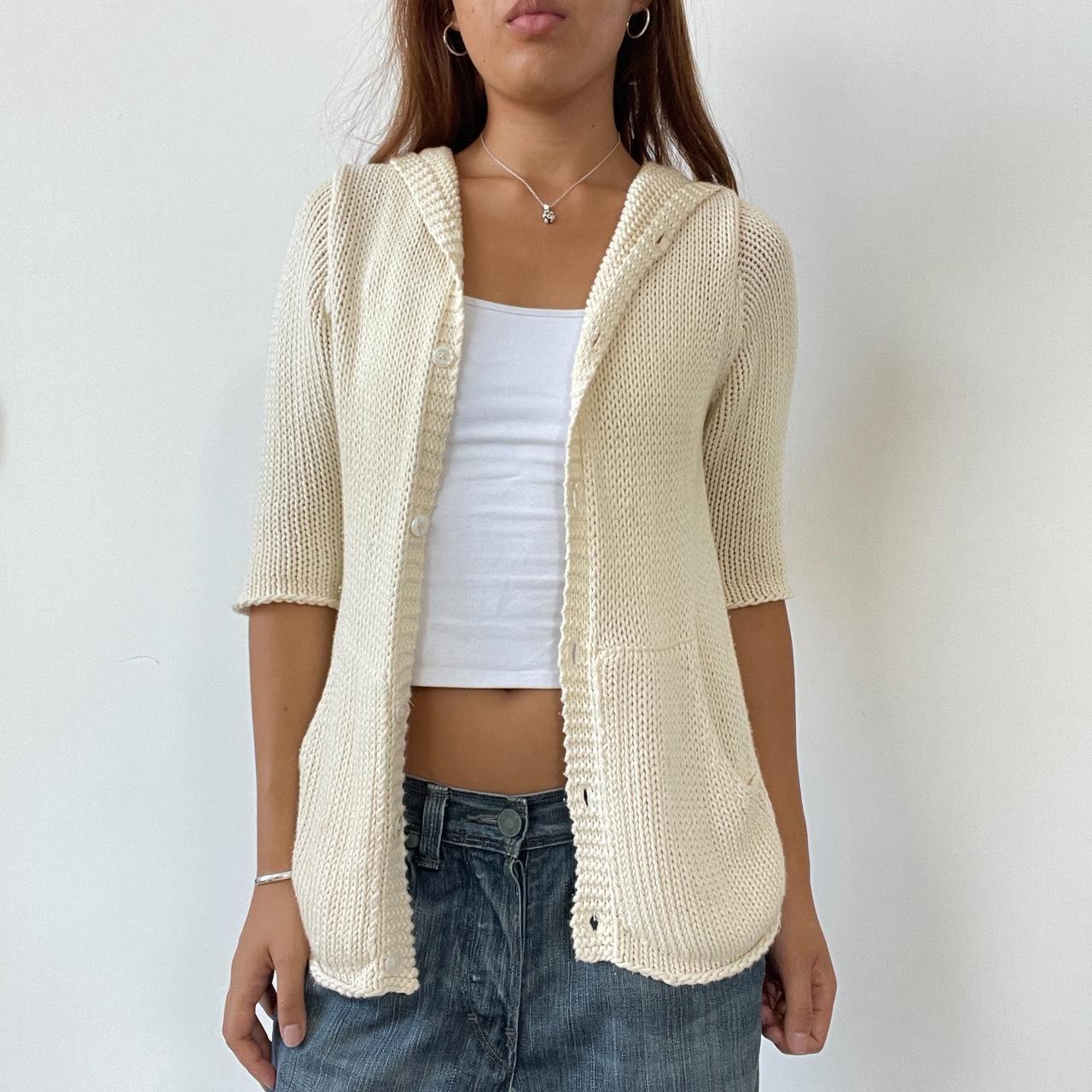 Vintage Cream DKNY Cardigan