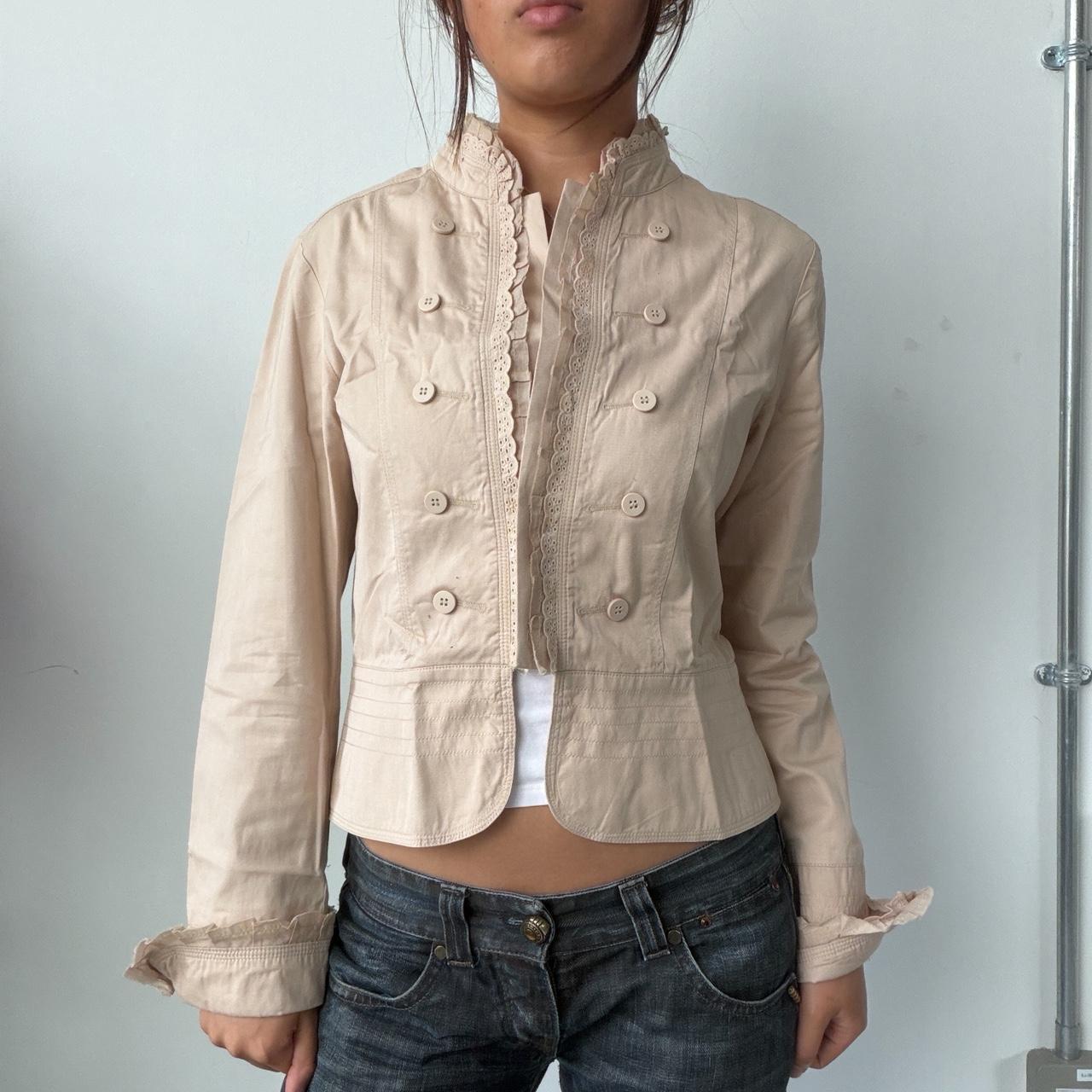 Vintage Beige Military Jacket