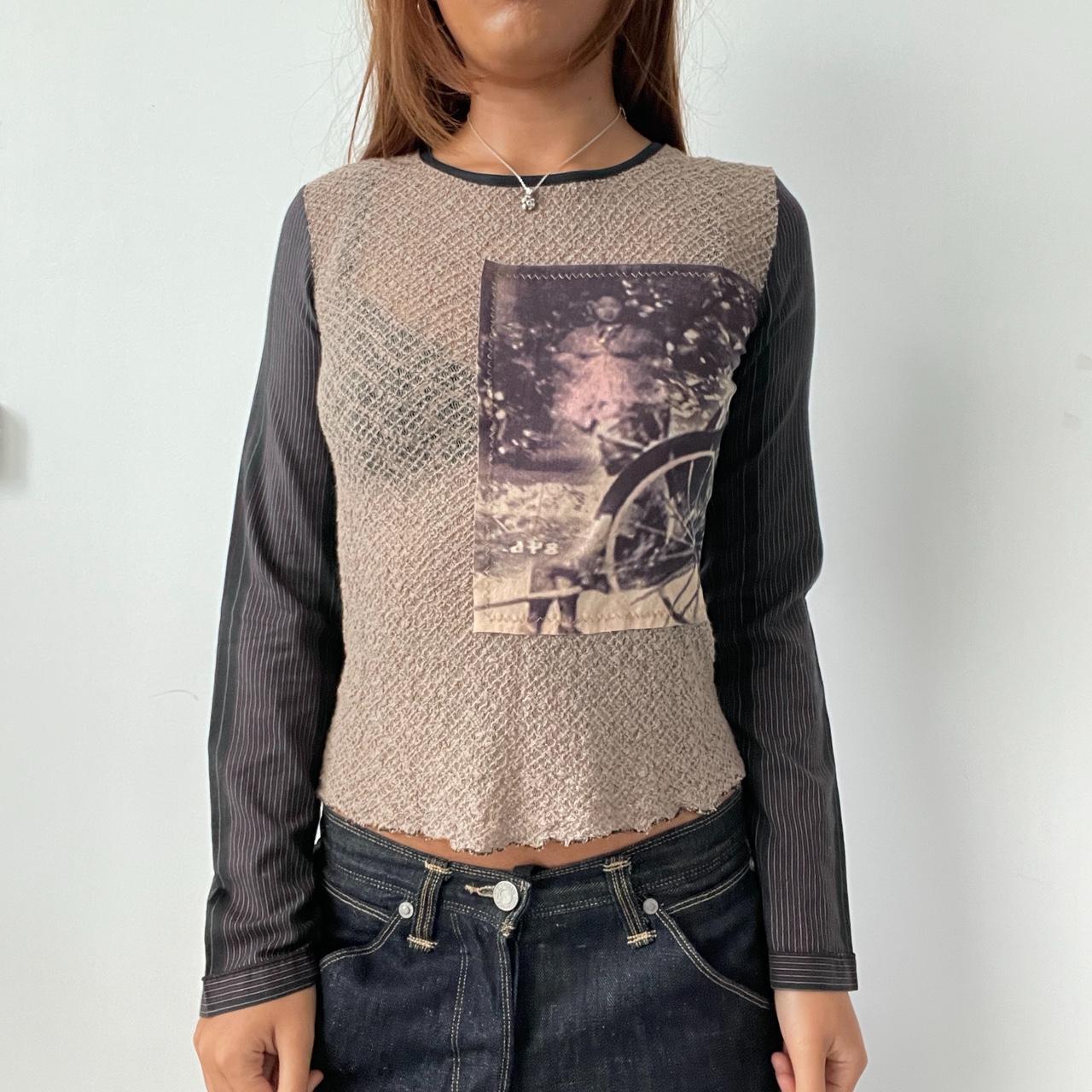 Vintage Cop Copine Graphic Print Top