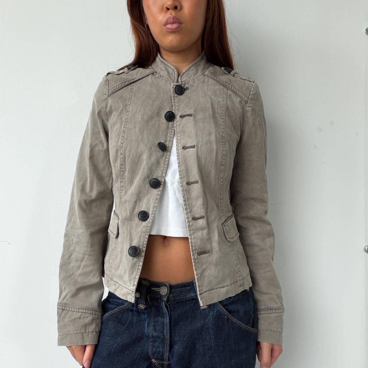 Vintage Beige Button Up