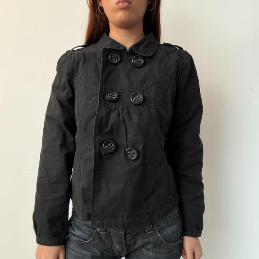 Vintage Black Peacoat