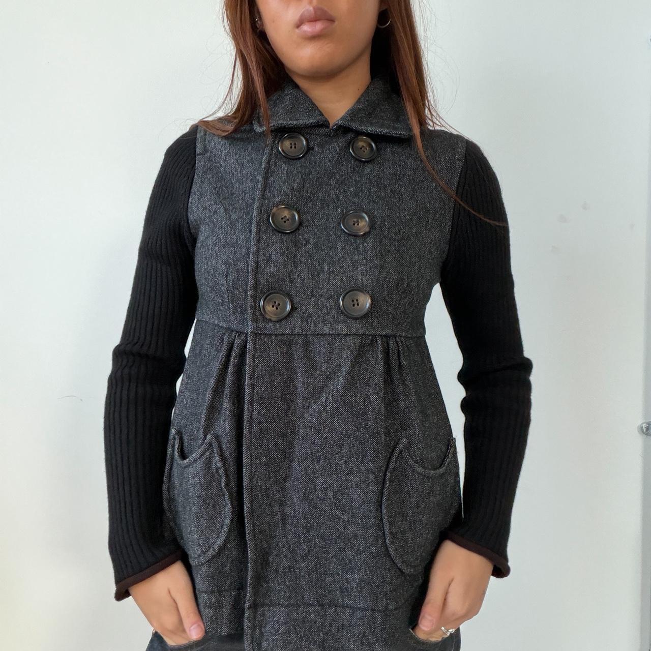 Vintage Grey Cop Copine Pea Coat