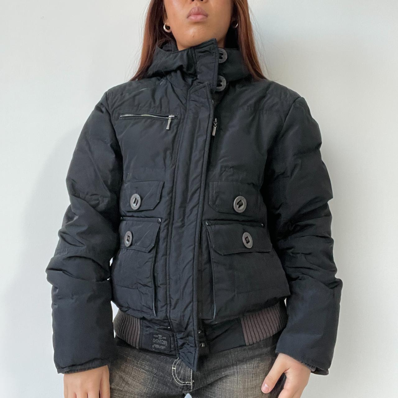 Black Utility Puffer Jacket