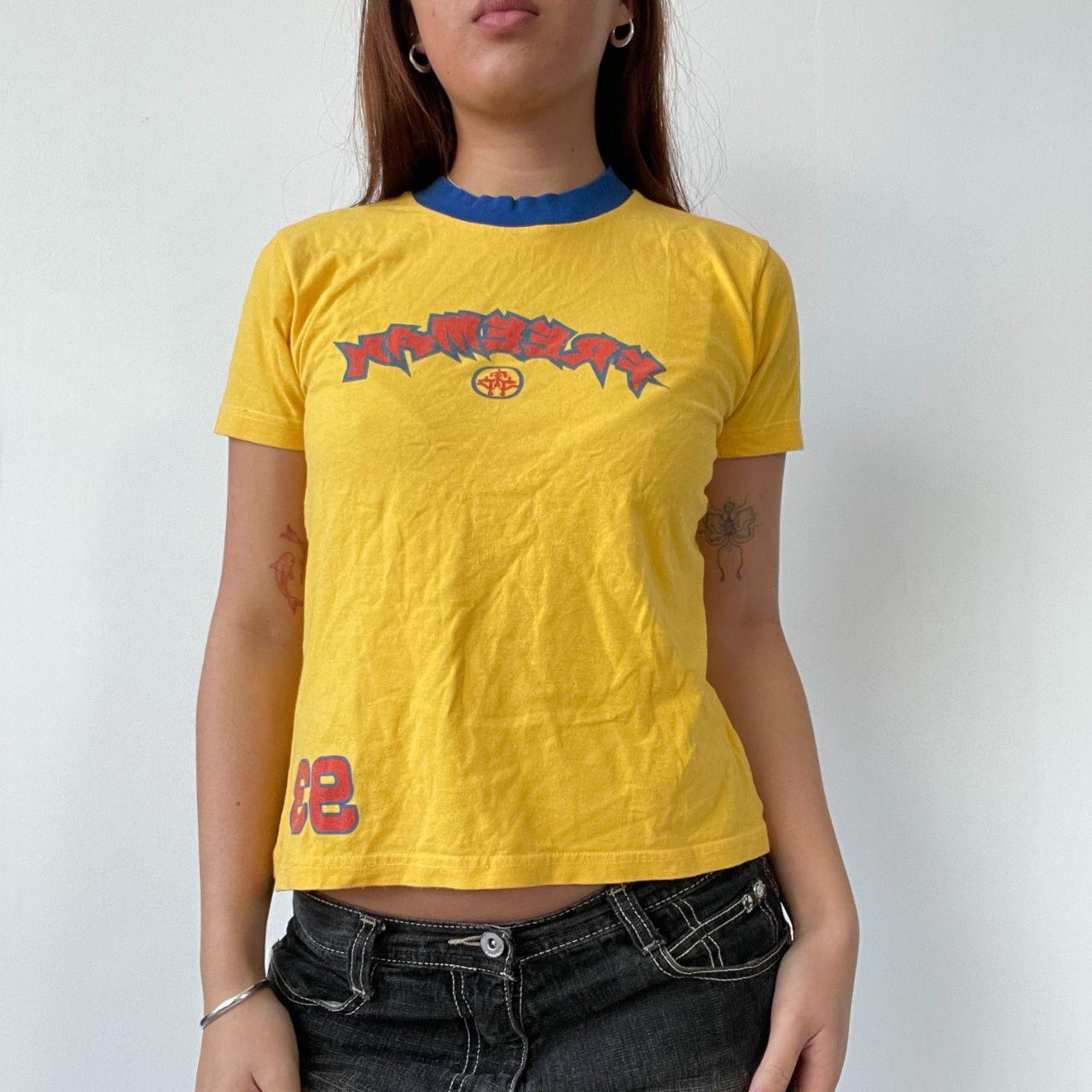 Yellow Graphic Baby Tee